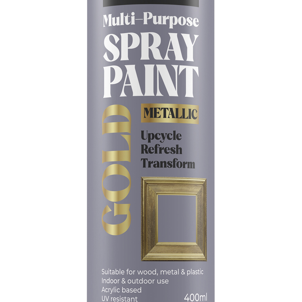 Simply Spray Paint Metallic Gold 400ml Image 2