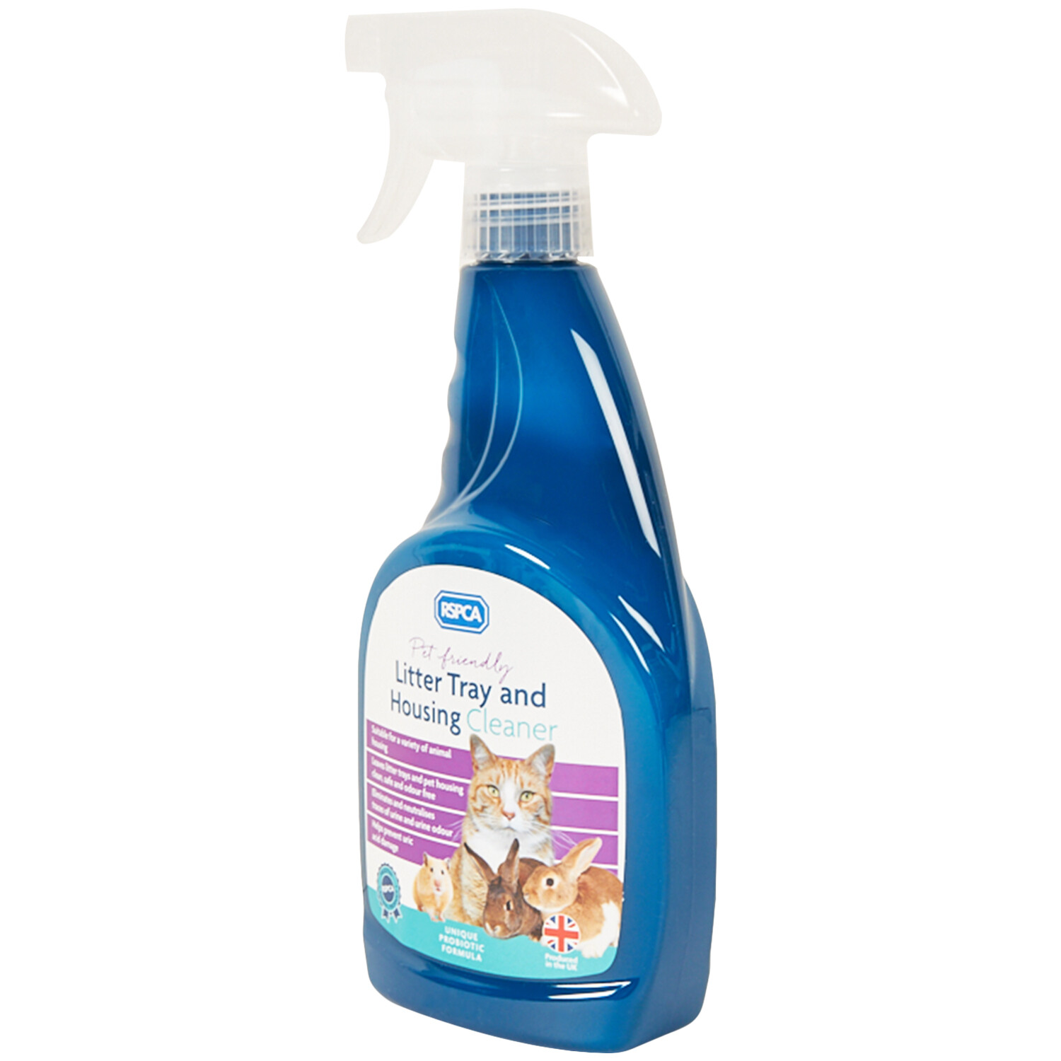 RSPCA Litter Tray and Housing Cleaner 500ml - Blue Image 2