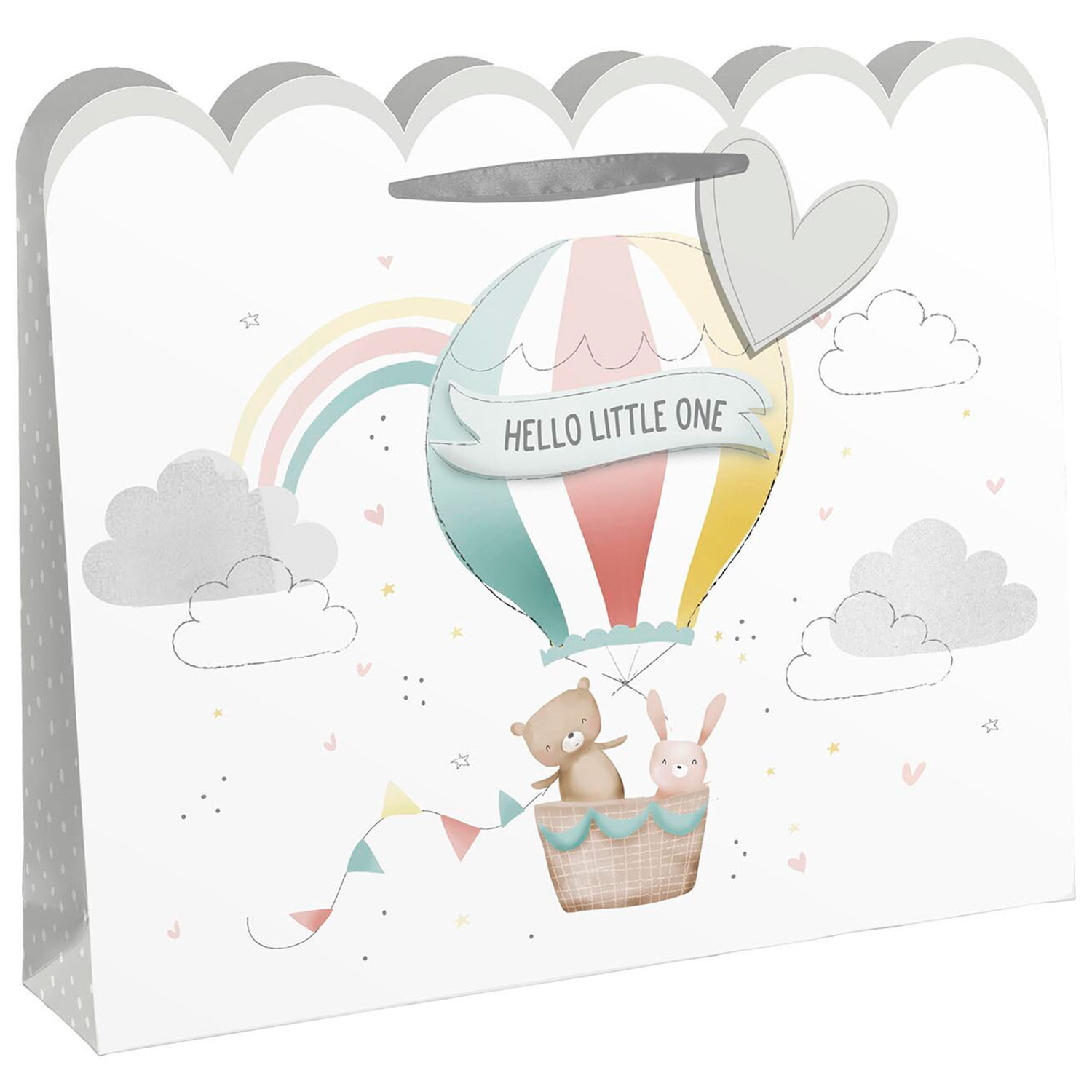 Baby Gift Bag with Card - White Image