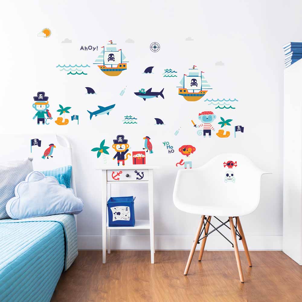 Walltastic Pirate Wall Stickers Image 1