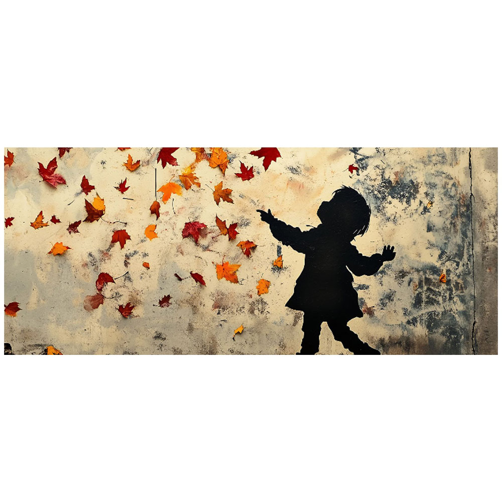 Warren Reed Designer Memories of Autumn Days Glass Bathroom Splashback 25 x 60cm Image 2