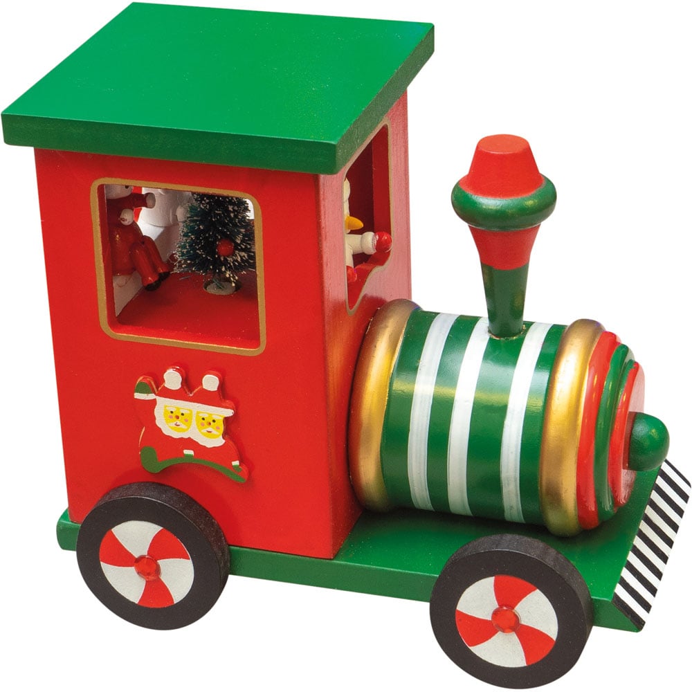 St Helens Wooden Train Music Box Image 1