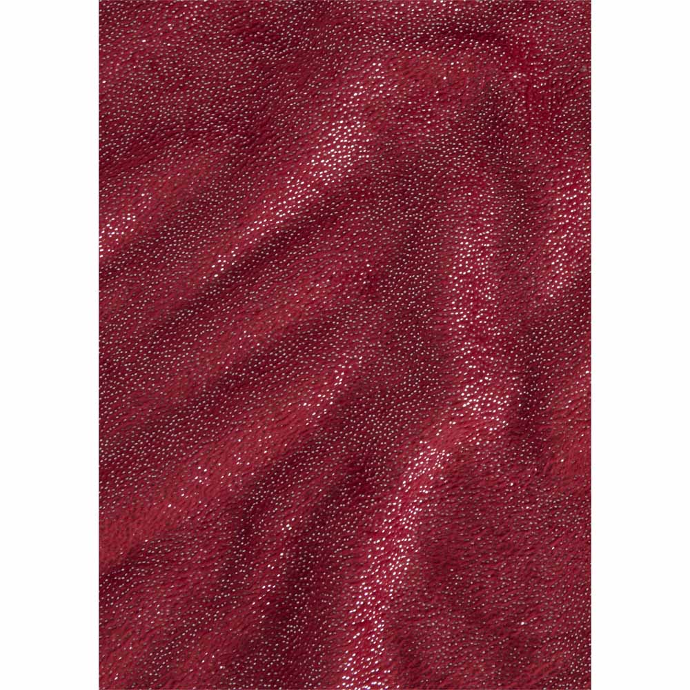 Wilko Red Sparkle Throw 200 x 200cm Image 3