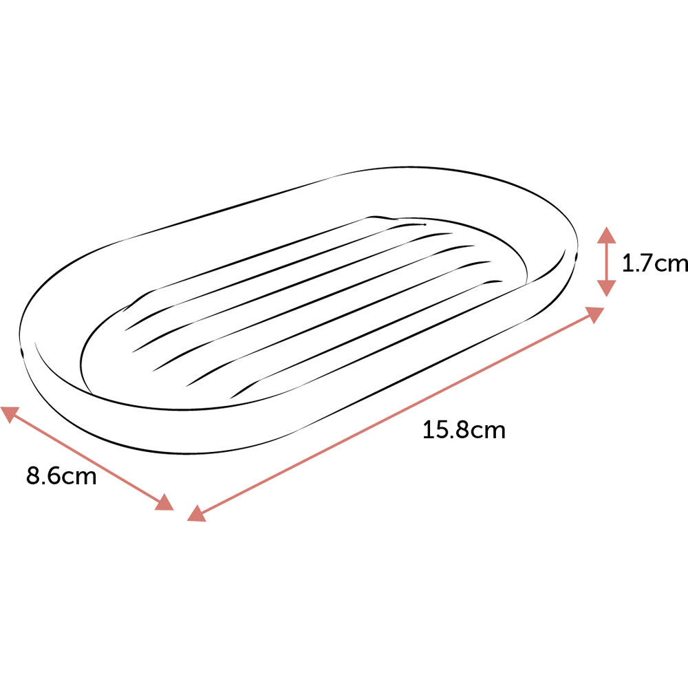ReBorn Stone Effect Recycled Plastic Soap Dish Twin Pack Image 9