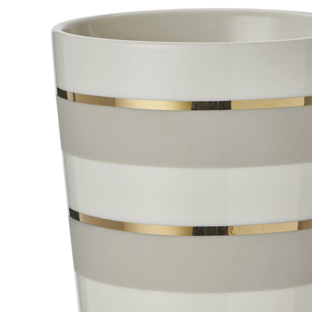 Wilko Hotel Chic Metalic Stripe Latte Mug Image 6