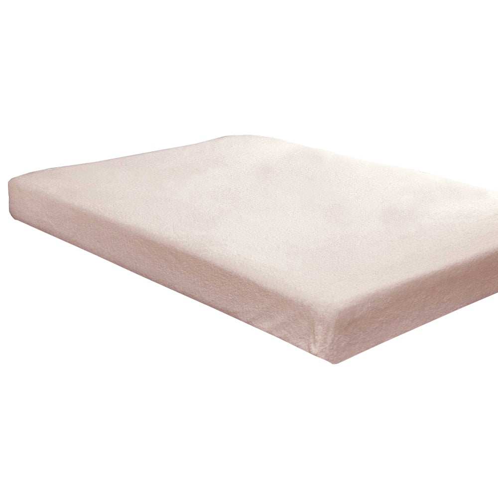 Rapport Home Teddy Double Pink Fitted Bed Sheet Image 1