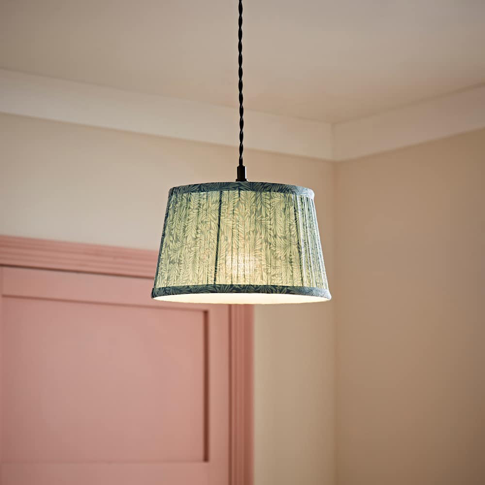 ValueLights Alba Tapered Leaf Pleated Small Ceiling Lamp Shade Image 3