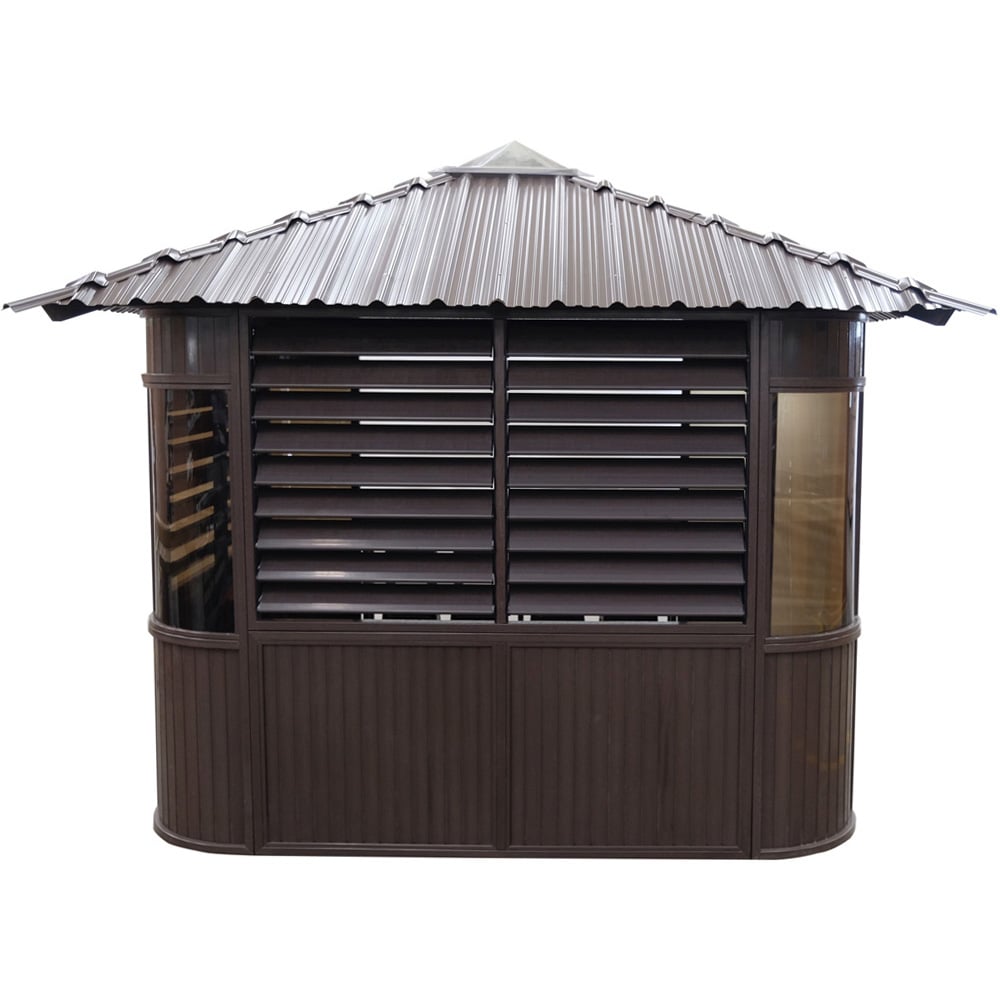 Canadian Spa Company Fraser 3 x 3m Brown Gazebo Image 6