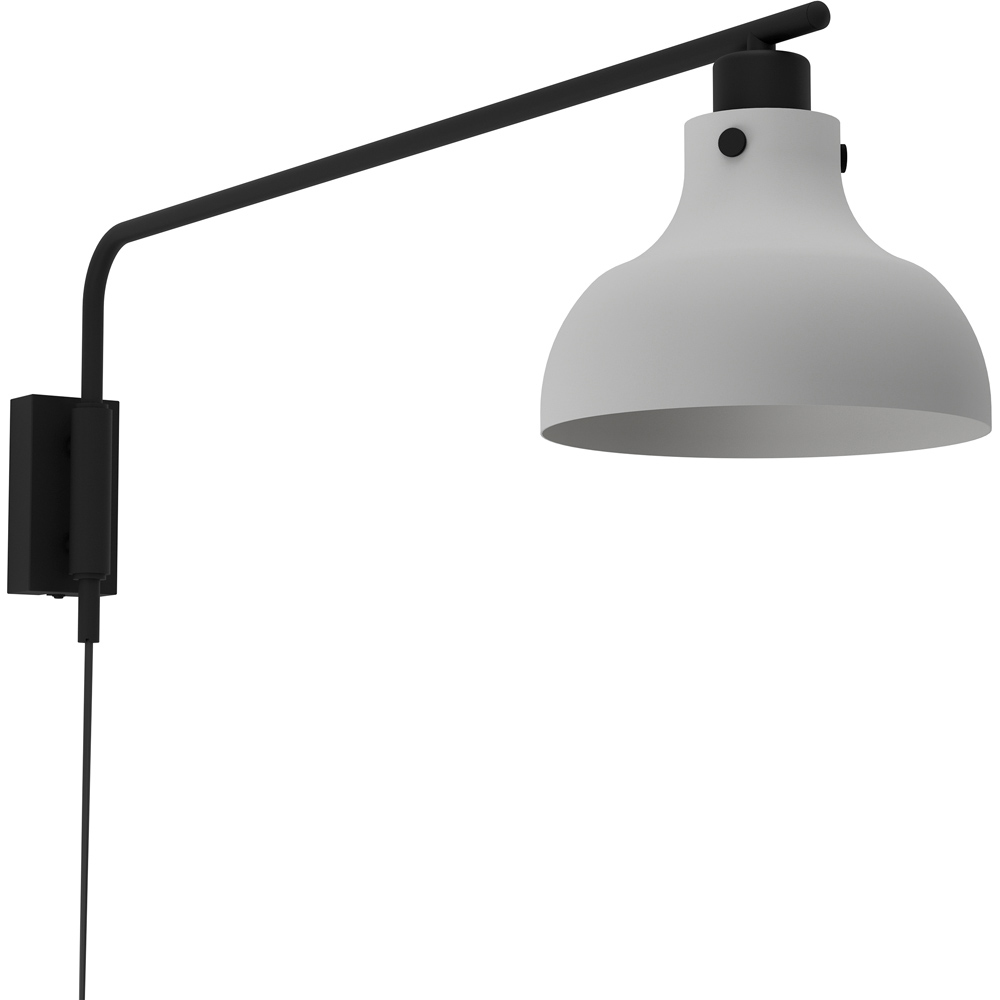 EGLO Matlock Steel Grey Armed Wall Light Image 1