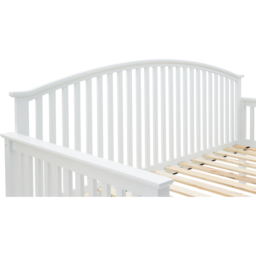 GFW Madrid Single White Wooden Day Bed Image 3