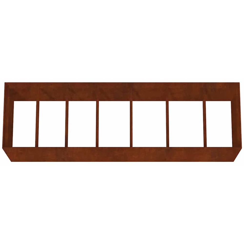 vidaXL Brown Corten Steel Raised Garden Bed 80 x 280 x 80cm Image 4