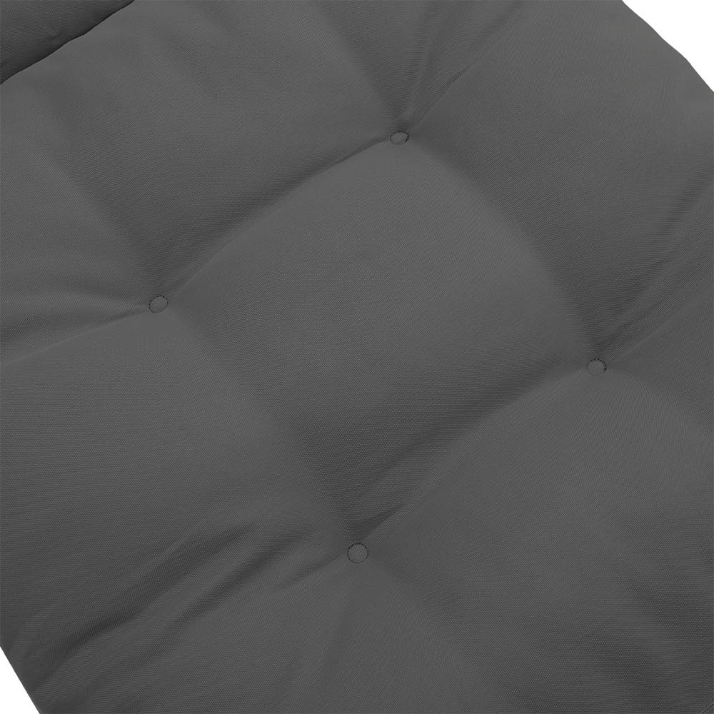 Living and Home Dark Grey Deep Seat Lawn Chair Cushion Image 6