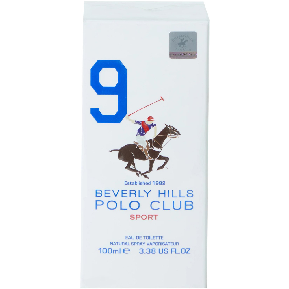 Beverly Hills Polo Club Sport Men Nine White Eau De Toilette 100ml Spray Image