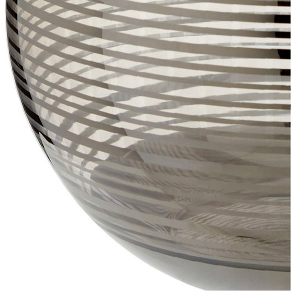 Premier Housewares Silver Raya Glass Vase Image 5