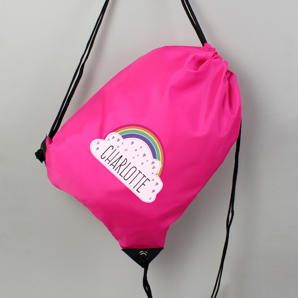 Personalised Memento Rainbow Pink Kit Bag Image 3