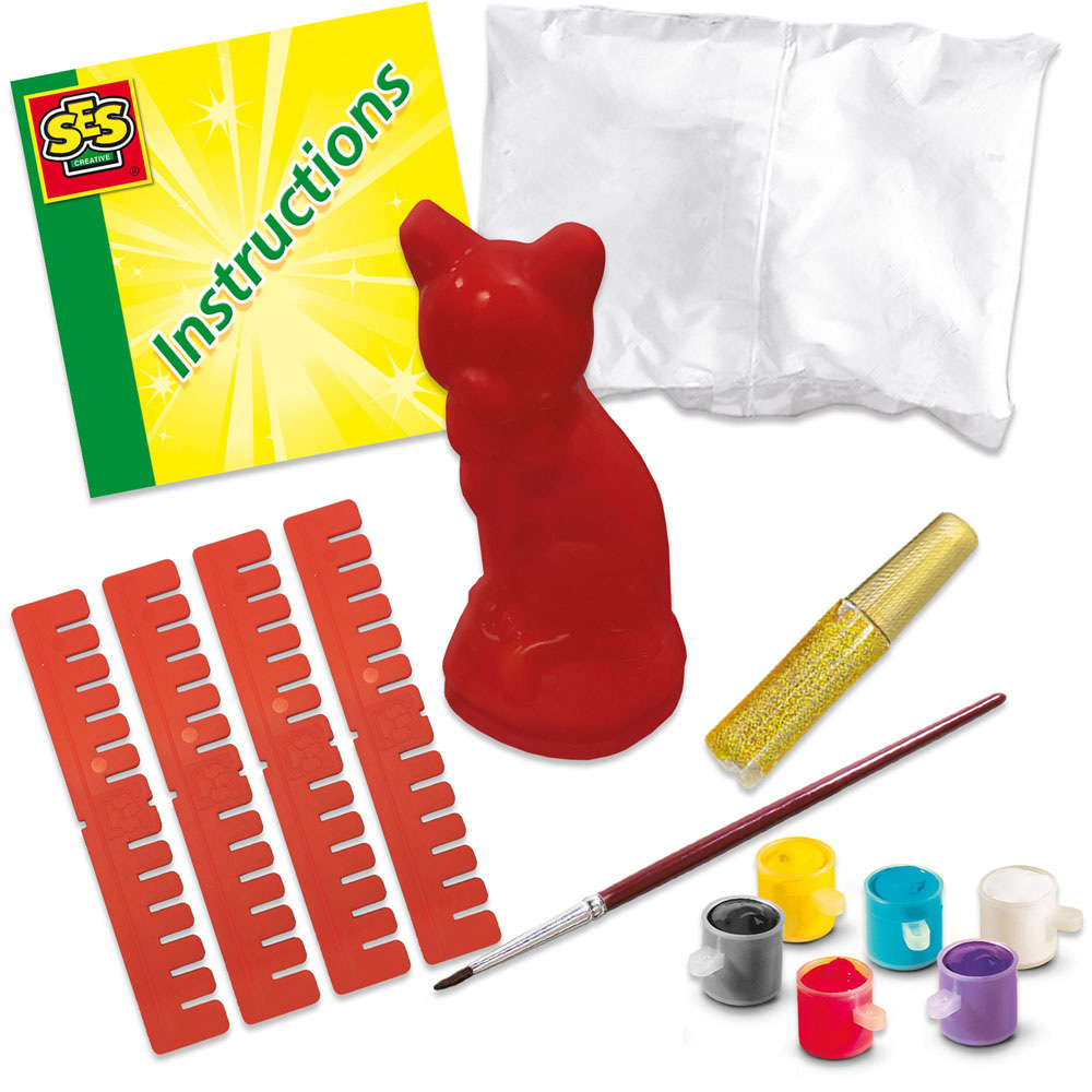 SES Creative Cat Casting and Painting Set Image 2