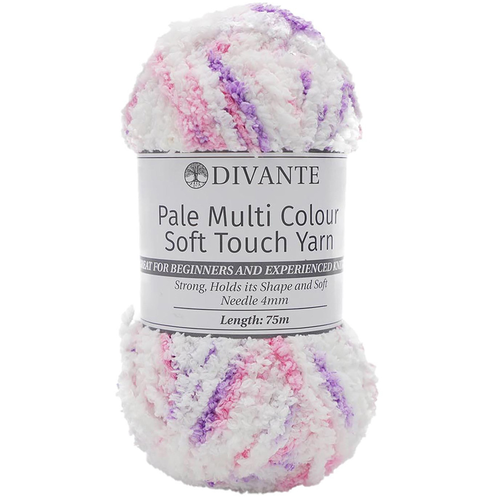 Divante Pale Multi Colour Soft Touch Yarn 50g Image