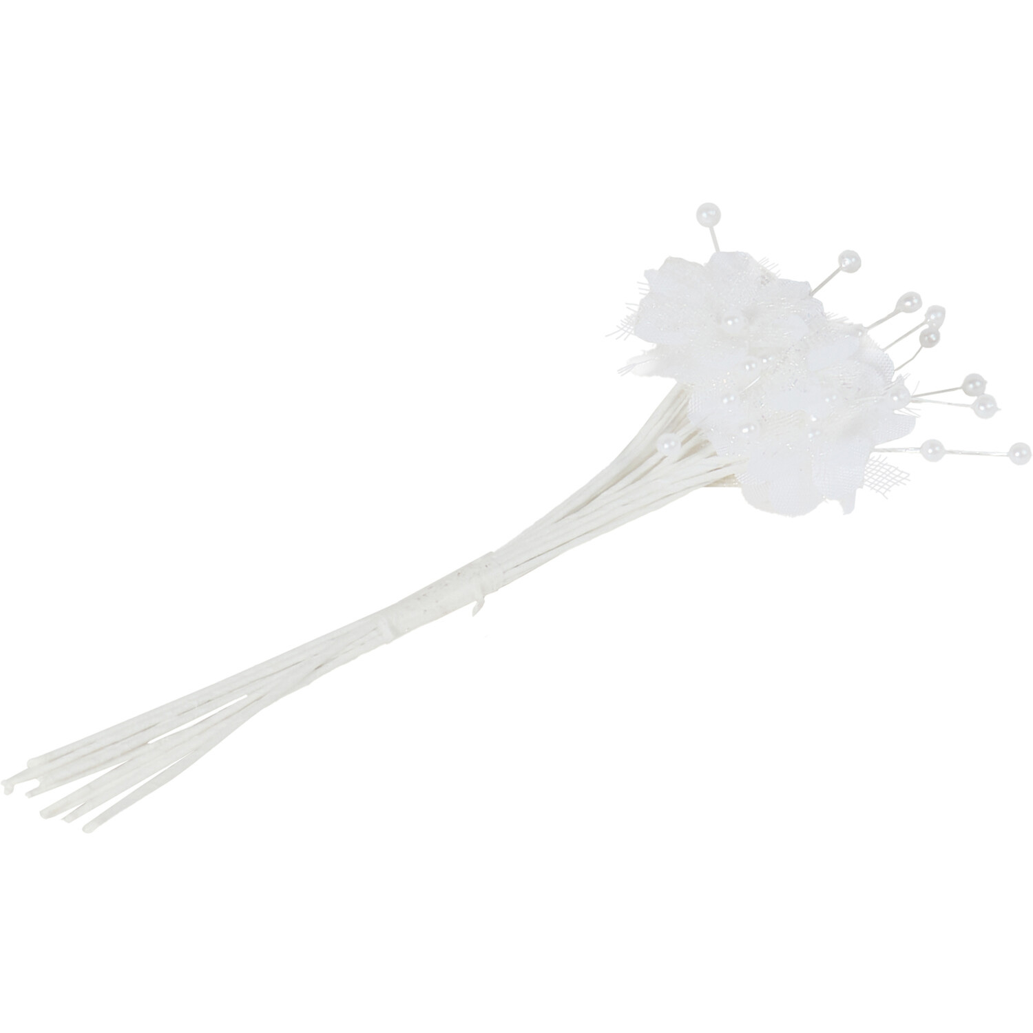 Crafting Wire Stem Flowers and Pearls Image 6