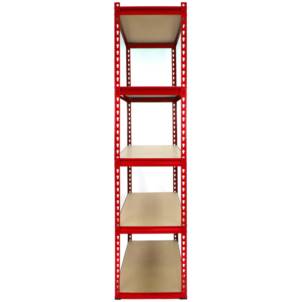 Monster Shop Z Rax 5 Shelf Corner Shelving Unit with 4 Garage Racking Bays Image 3