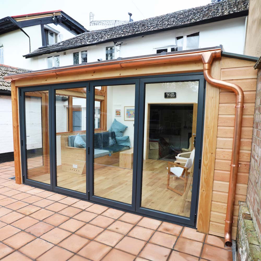 Metal Gutta Half Round Copper Gutter 125 x 76mm 5 Pack Image 5