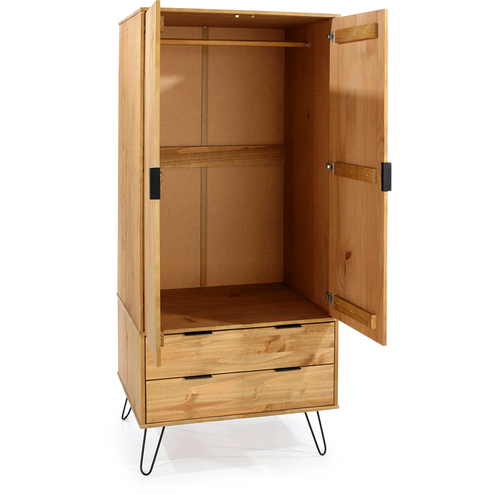 Augusta Pine 2 Door 2 Drawer Wardrobe Image 5