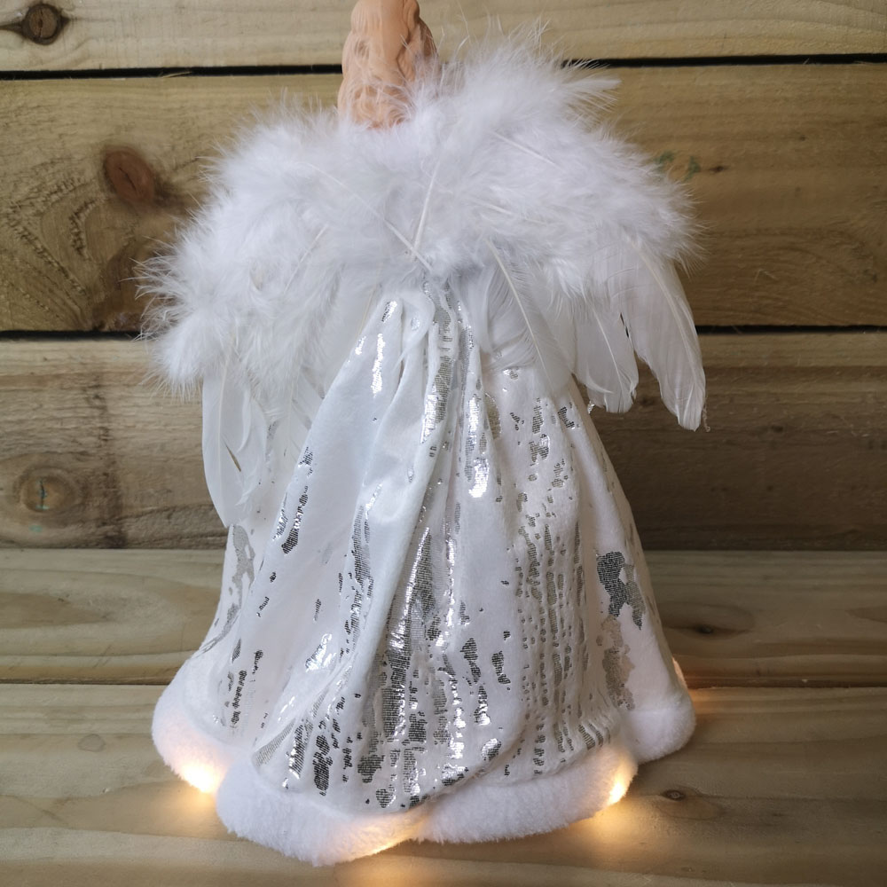 Premier Warm White LED Angel Christmas Tree Topper 30cm Image 7