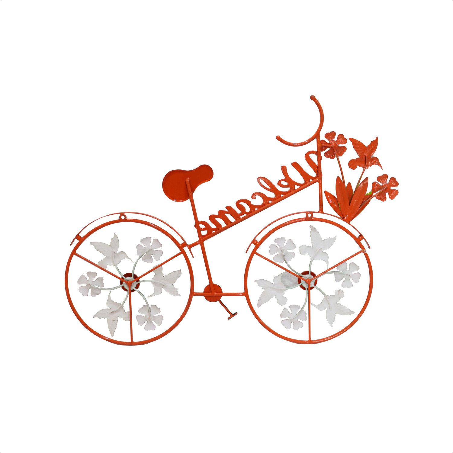 Indoor and Outdoor Welcome Floral Bike - Multicolour Image 6