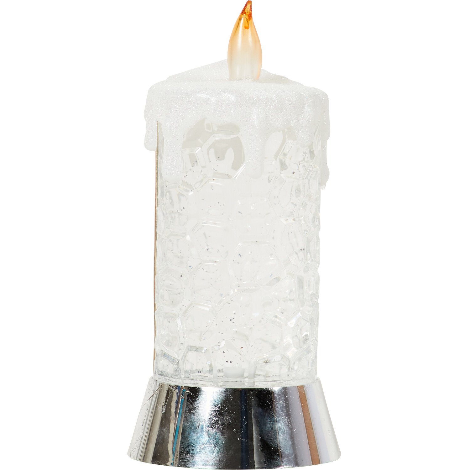 Multicoloured LED Spinning Candle - Clear Image 1