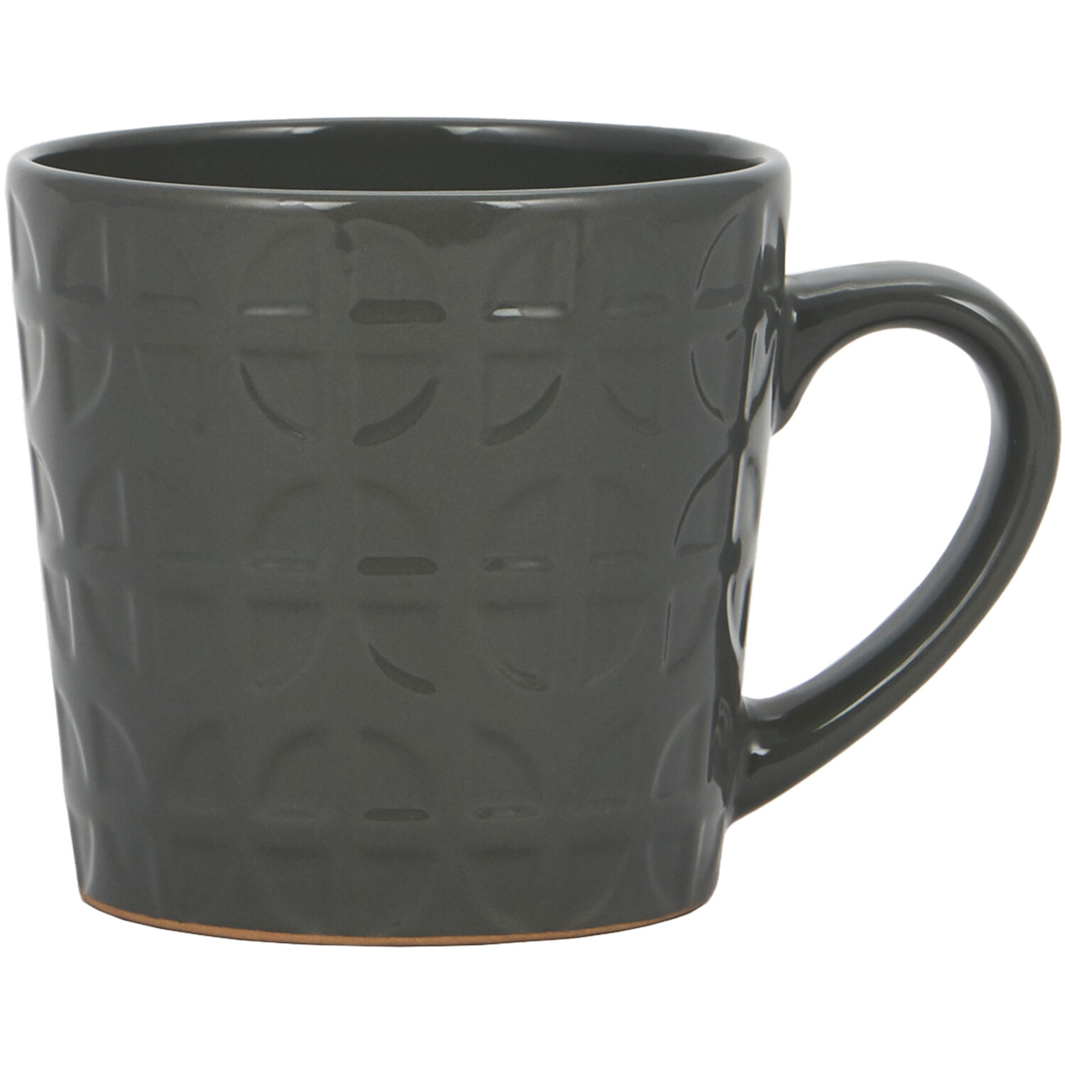 Geo Debossed Conical Mug - Grey Image 1