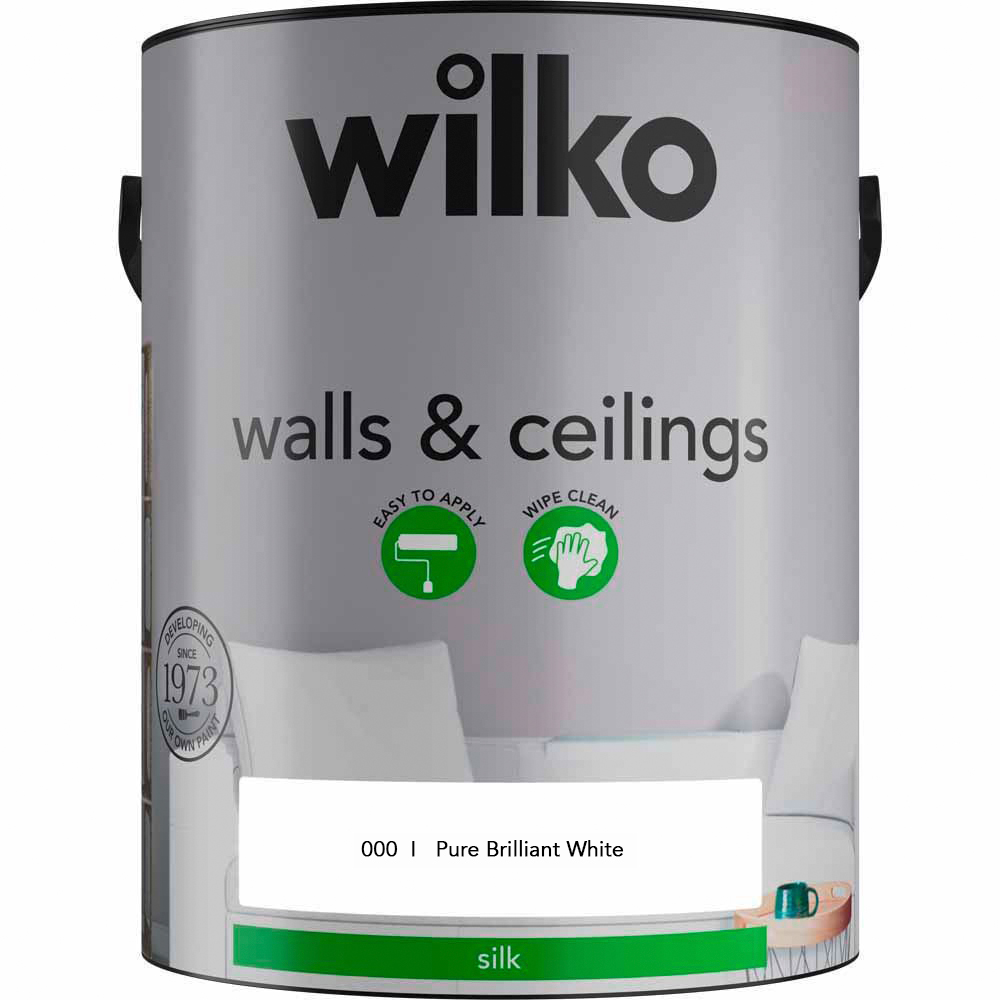 Wilko Three Room Three Colour Crushed Almond Candy Cane Grey Whisper and Pure Brilliant White Paint Bundle Image 6