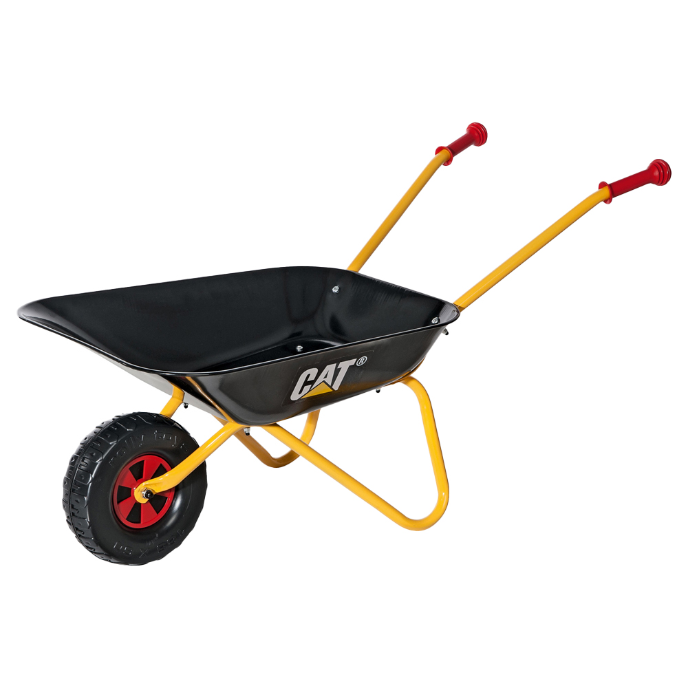 Robbie Toys Black and Yellow Children's CAT Metal Wheelbarrow Image 1