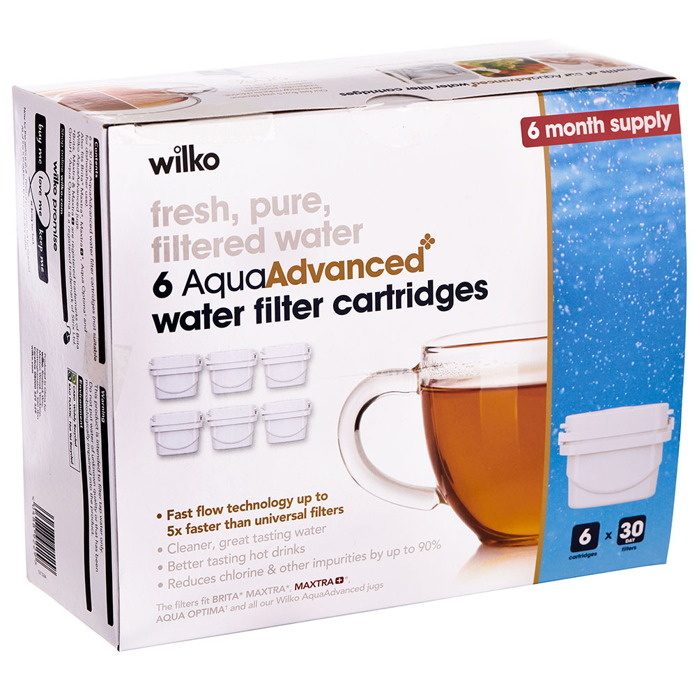 Wilko Aqua Advance Filter 6 Pack Image 2