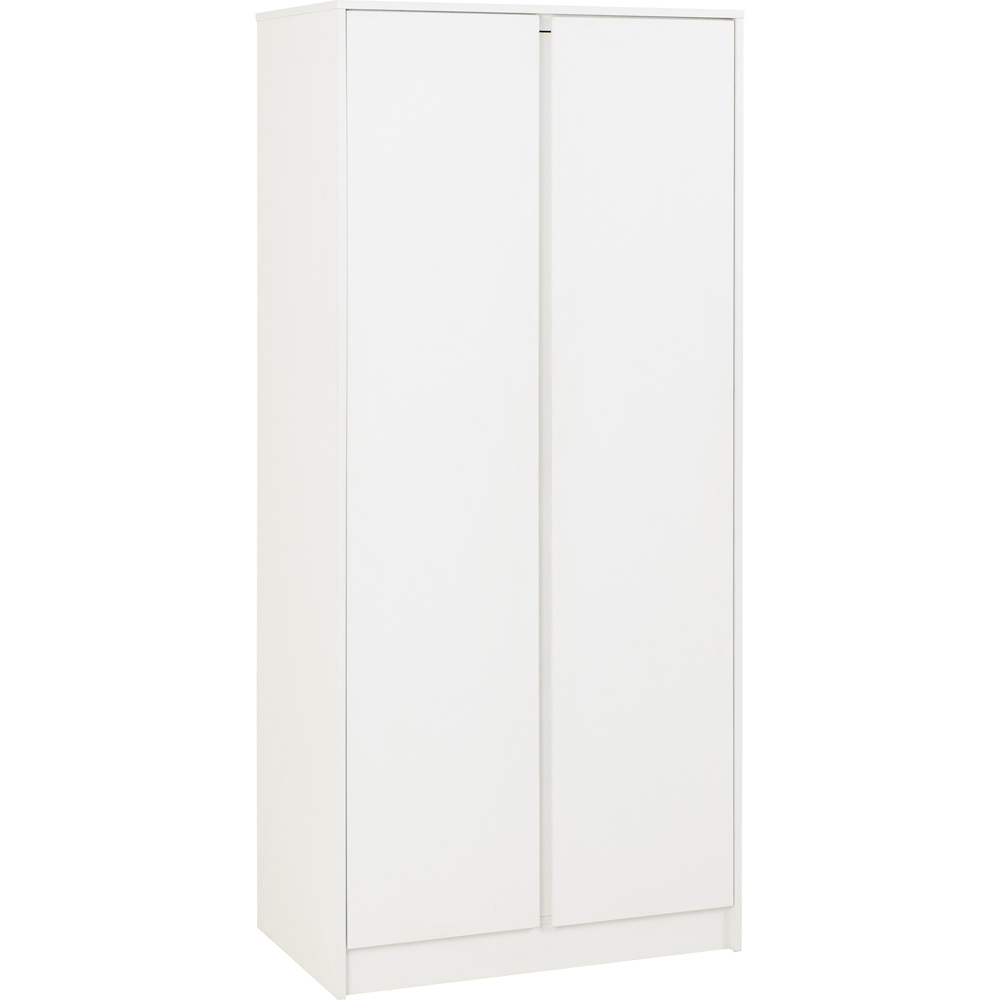 Seconique Malvern 2 Door White Wardrobe Image 2