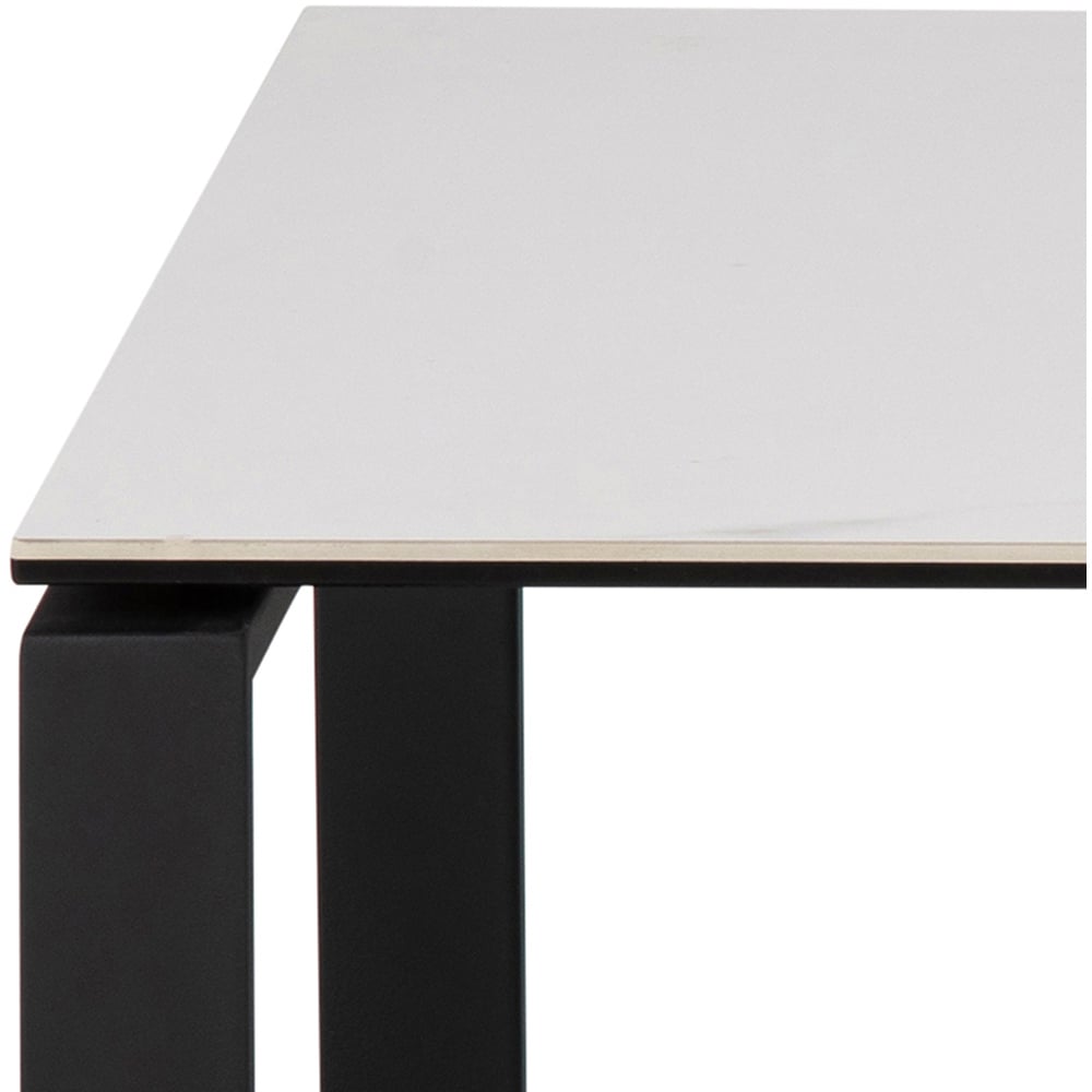 Florence Katrine White Ceramic Akranes Top Coffee Table Set of 2 Image 5