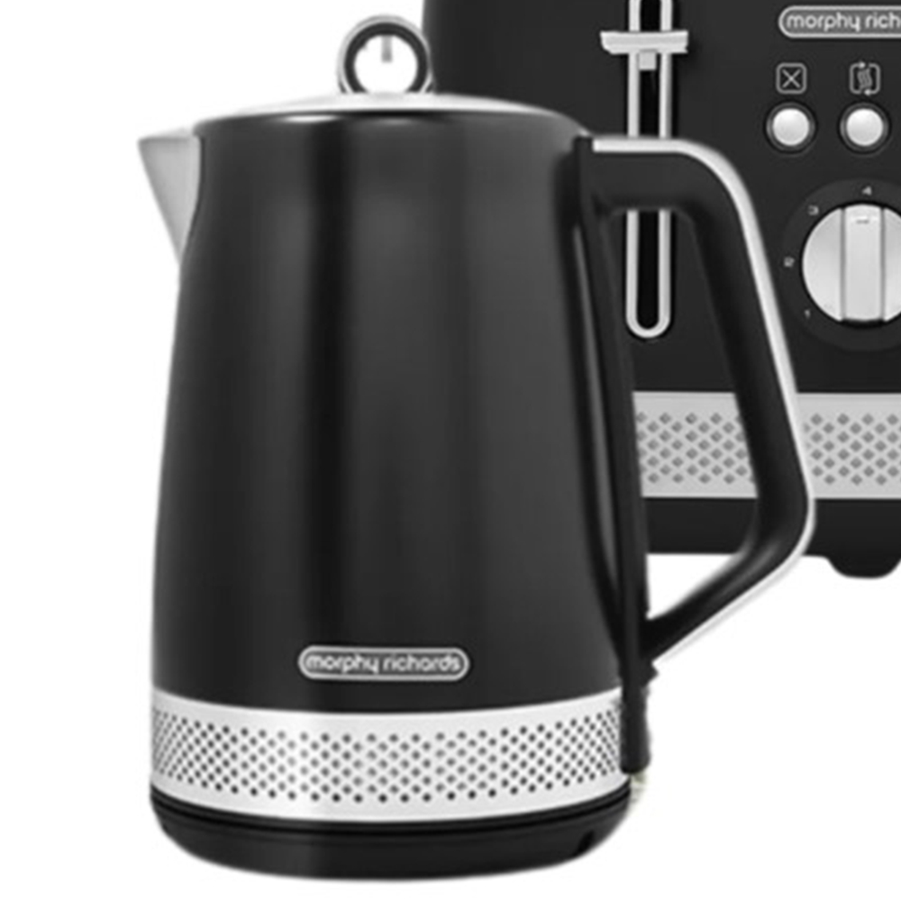 Morphy Richards Illumination Black Kettle and Toaster Set Image 2