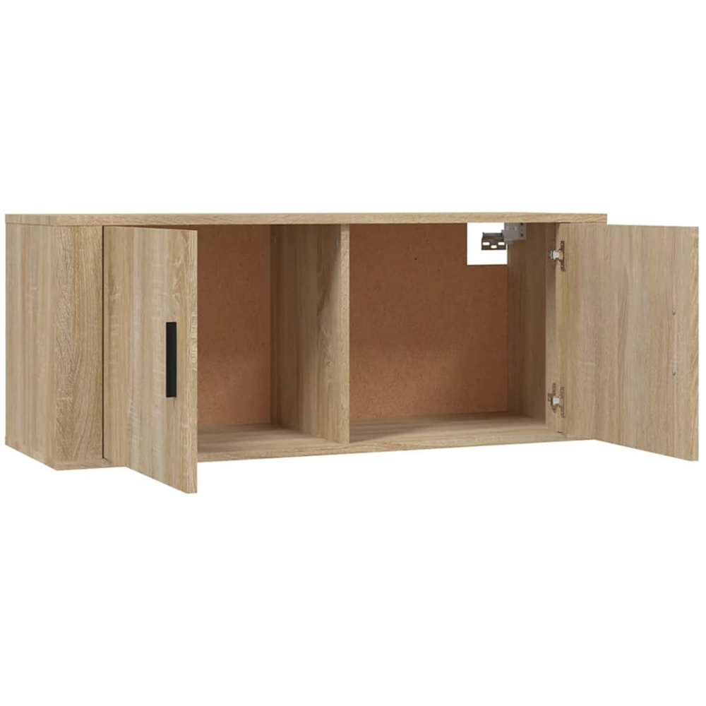 vidaXL 2 Door Brown Sonoma Oak Wall Mounted TV Cabinet Image 6