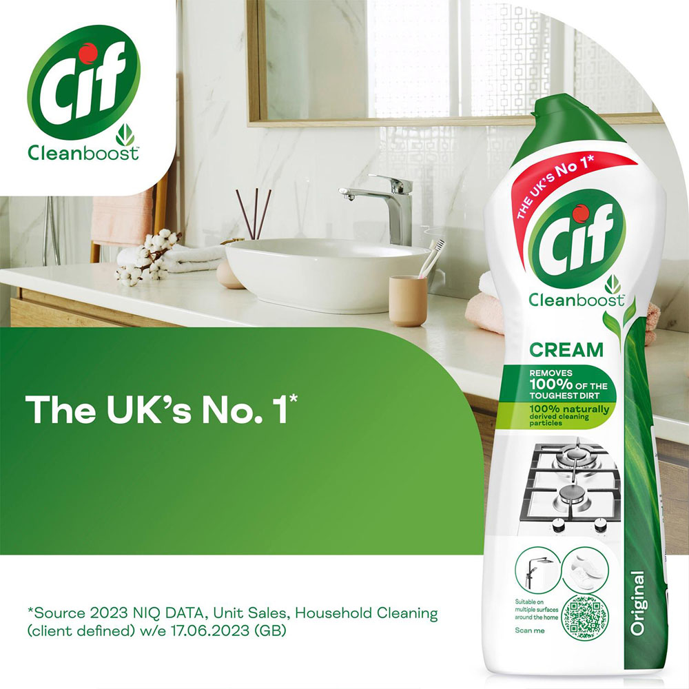 CIF Cleanboost Original Multipurpose Cleaner Cream 750ml 6 Pack Image 5