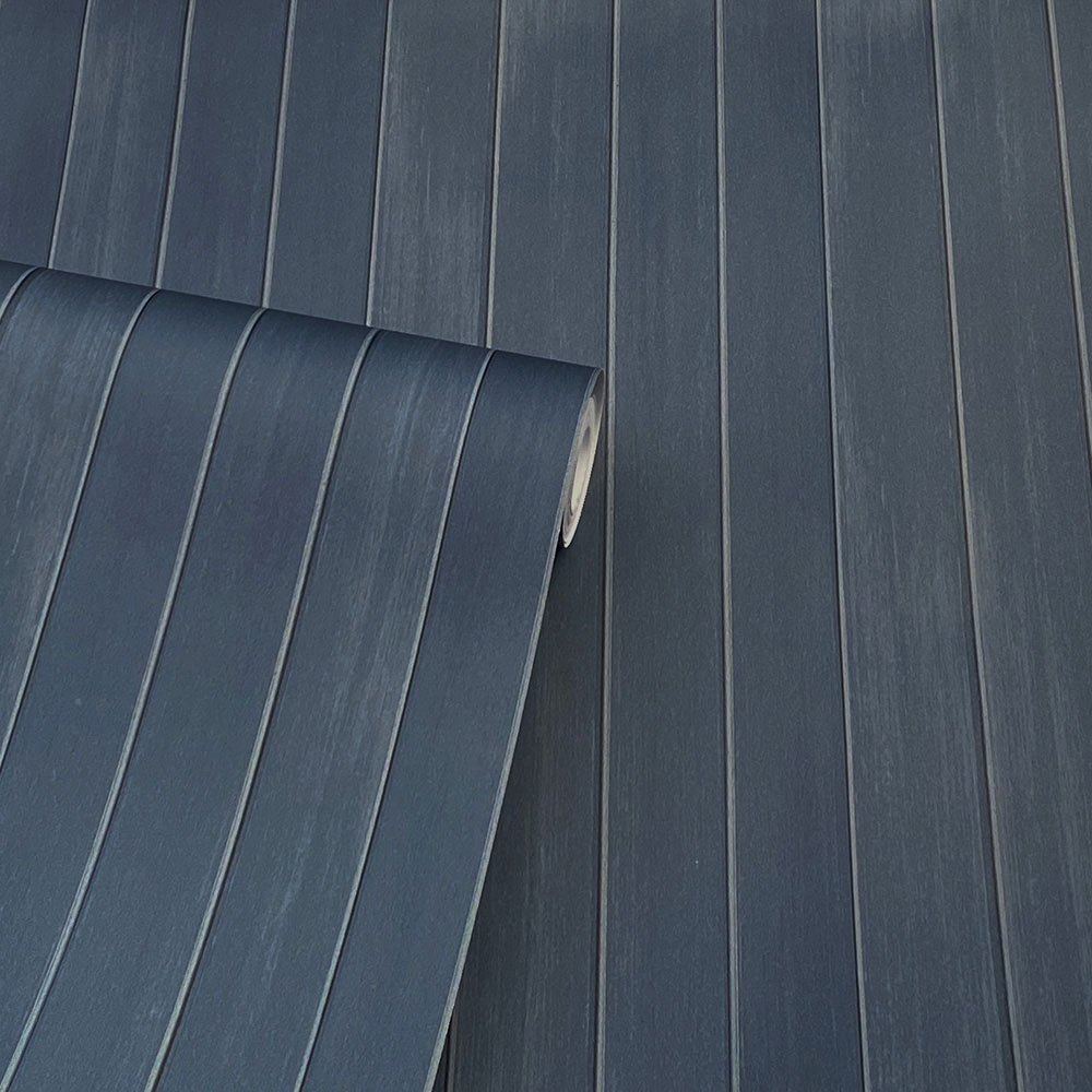 Arthouse Flat Wooden Plank Blue Wallpaper Image 2