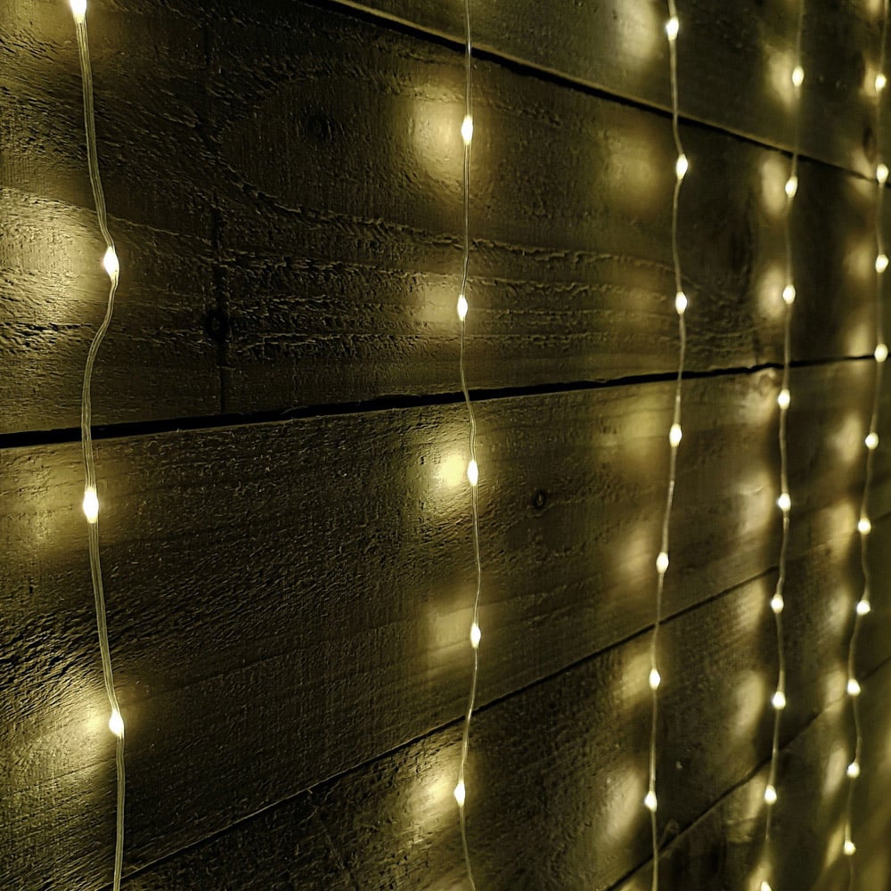 Samuel Alexander 300 Warm White LED Christmas Curtain Light 2.1m Image 1