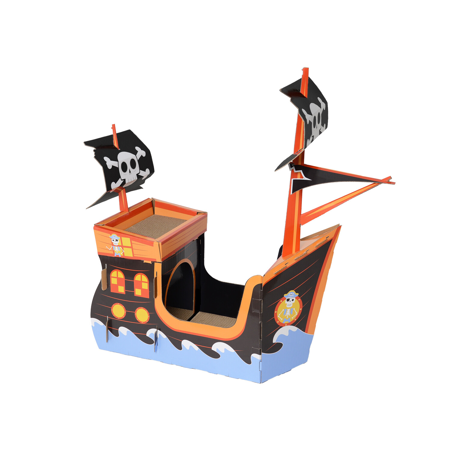 Pirate Ship Cat Scratcher Multicolour Image 1