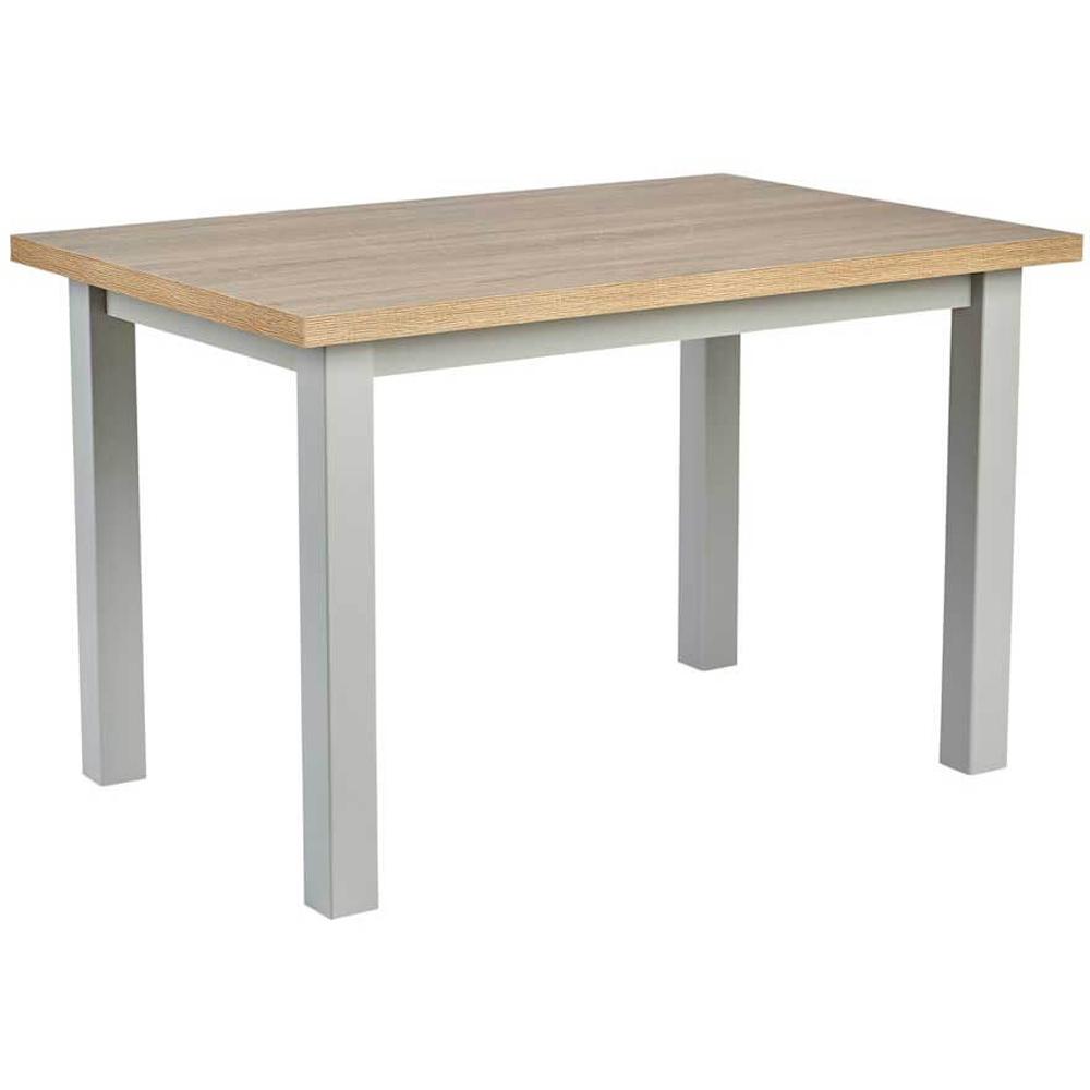 Home Source Avon 4 Seater Dining Table Grey and Oak Effect Image 2