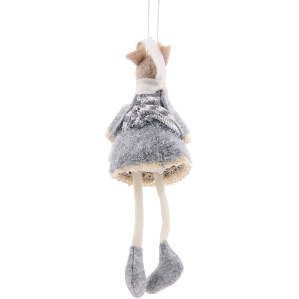 Grey Scandi Mouse Hanging Decoration Image 8