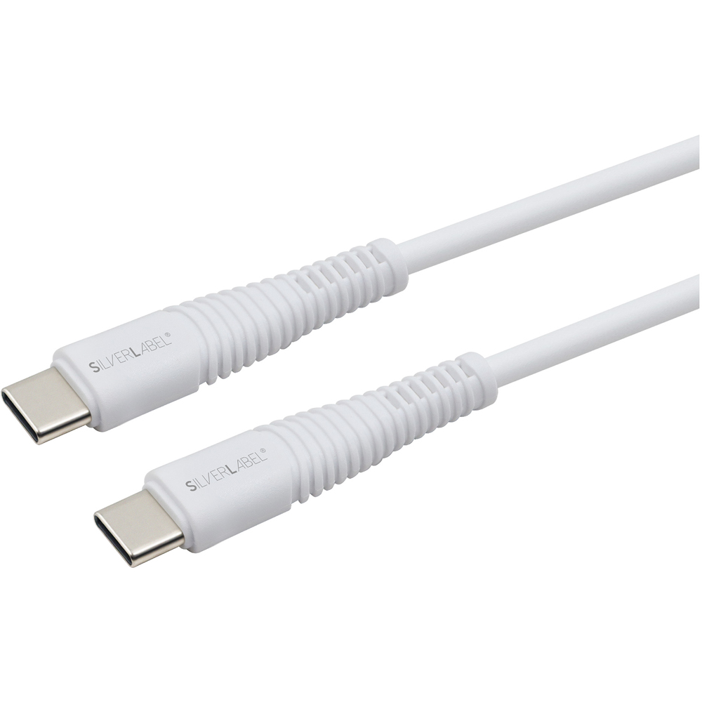 SilverLabel White USB-C to USB-C Cable 3m Image 2