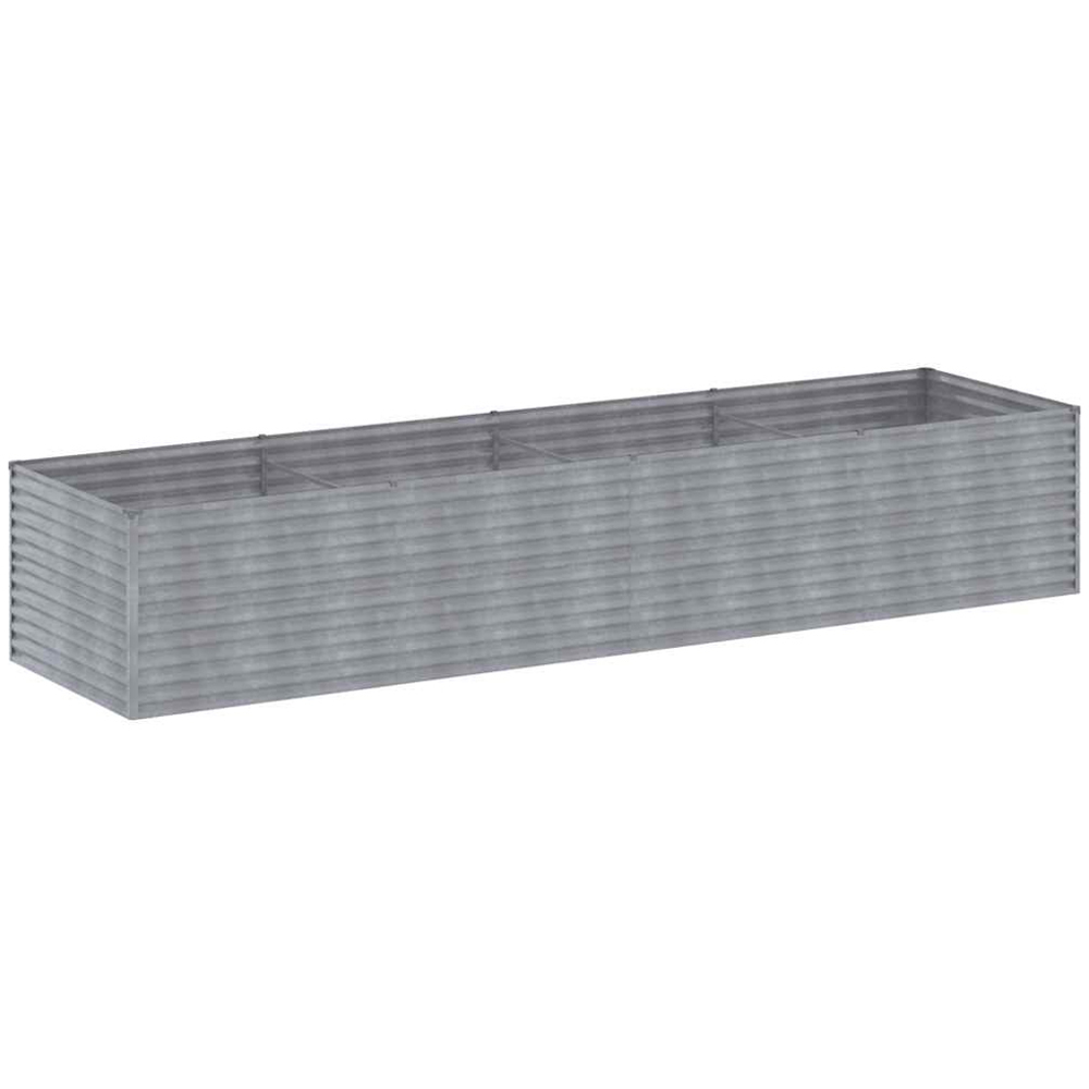 vidaXL Brown Corten Steel Raised Garden Bed 69 x 386 x 100cm Image 3