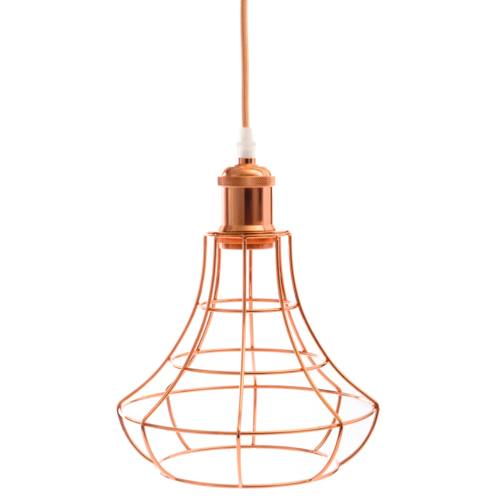 Innoteck Vintage Retro Rose Copper Ceiling Pendant Light Shade Image 1
