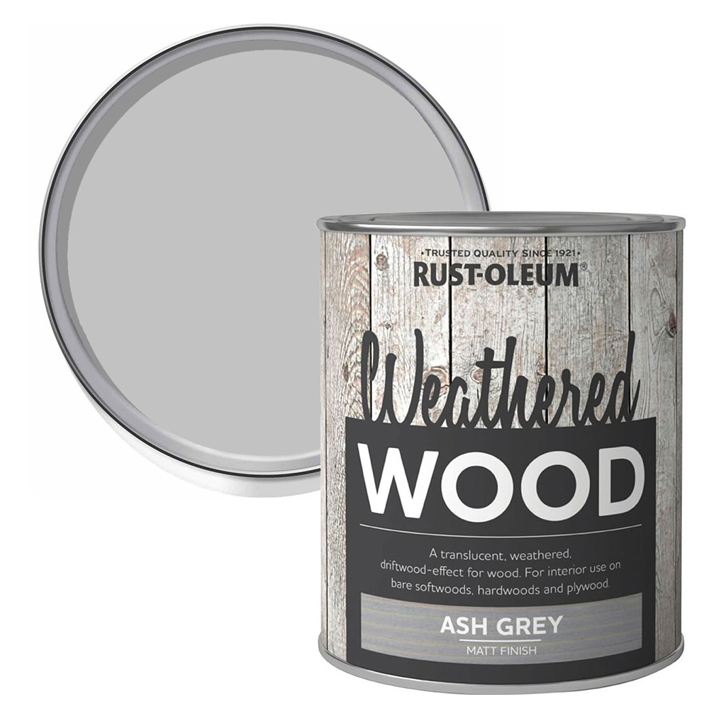 Rust-Oleum Weathered Wood Paint Ash Grey 750ml Image 1