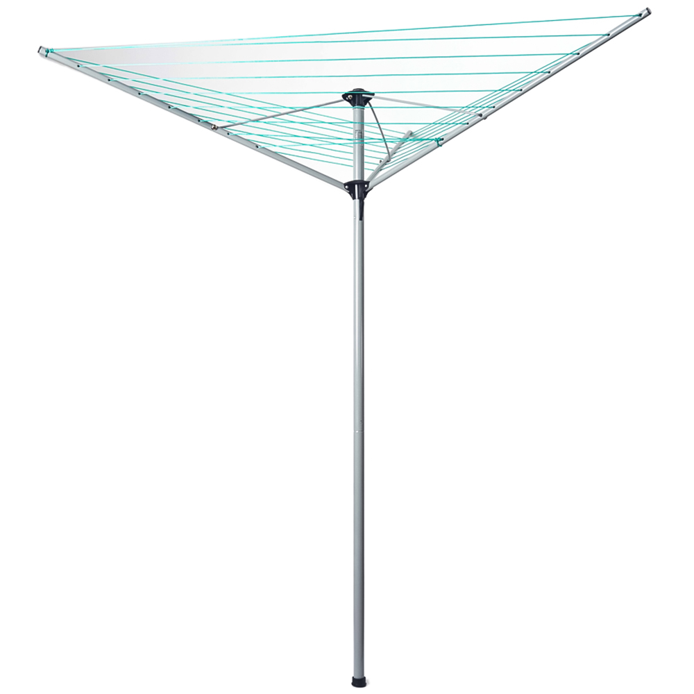 OurHouse 3 Arm Steel Powder Coated Rotary Airer 26m Image 1