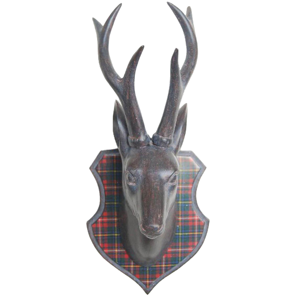 Walplus Elk Head Wall Art Decoration 14cm x 14cm x 32cm Image 1