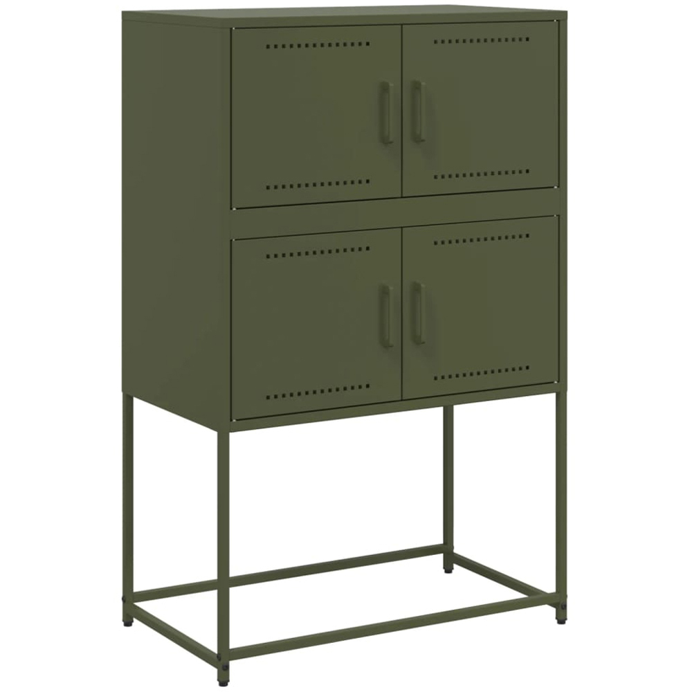 vidaXL 4 Door Olive Green Sideboard Image 2