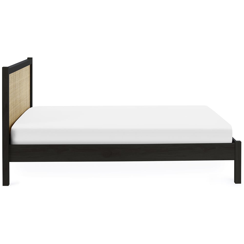 Julian Bowen Padstow Rattan King Size Black Bed Frame Image 4